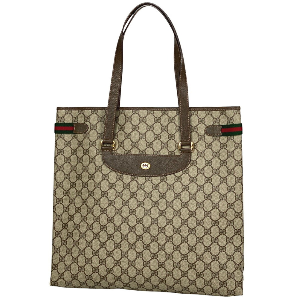Gucci GG tote bag Sherry Web canvas brown